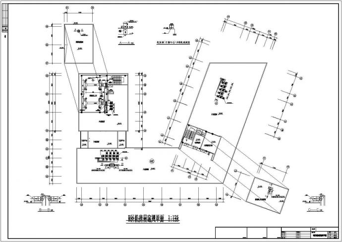 某地区6层外语中心综合楼空调设计图纸_图1