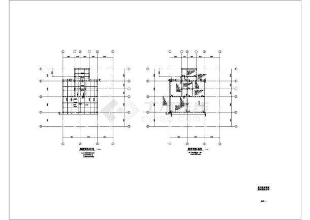 某四层独立创新别墅结构设计施工图-图二