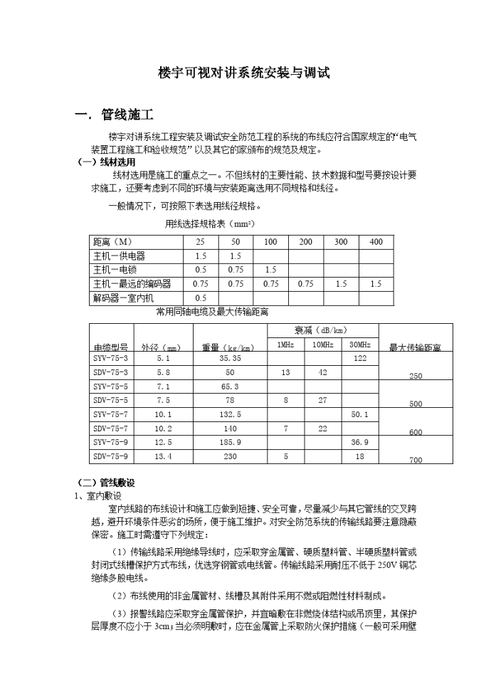 楼宇可视对讲系统安装与调试_图1