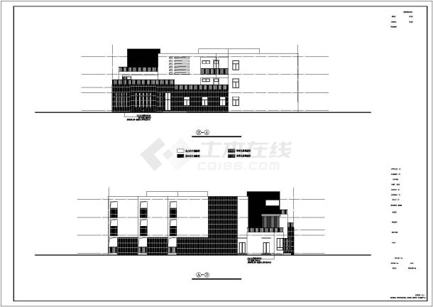 新城二期3层框架幼儿园建筑施工图-图二