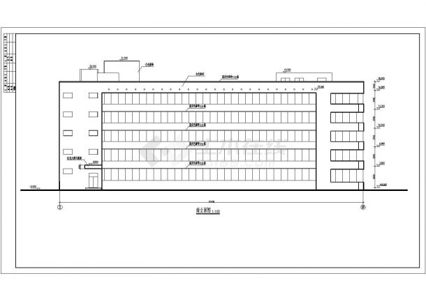 某精神病疗养院全套建筑设计施工图-图一