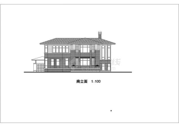 最全别墅建筑平面方案cad设计图纸-图二