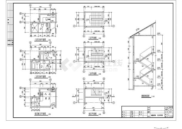 某并联别墅建筑平面方案cad设计图纸-图一