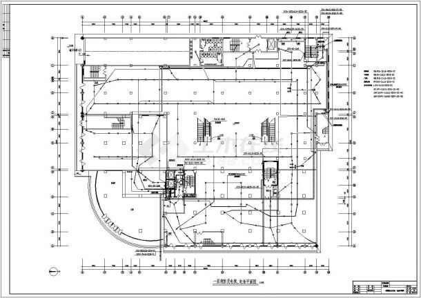 某地区多层商场建筑电气设计施工CAD图-图二