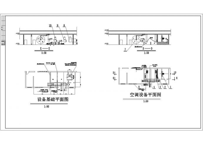 某地区大华纺织有限公司空调设计图_图1