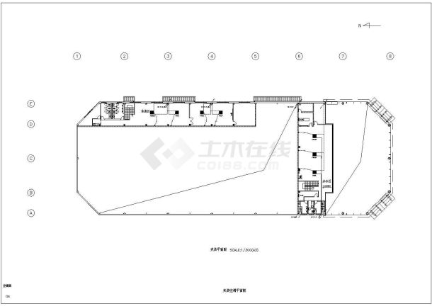 某地区汽车展厅小型中央空调设计图纸-图二