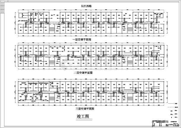 某地区小型钢材市场空调布置设计图纸-图一