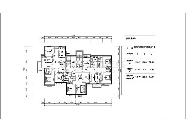 北京市市中心某处别墅CAD总平面规划图-图一