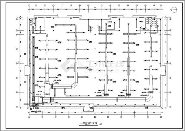 某地区二层服装厂空调施工设计图纸-图二