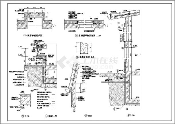 哈尔滨市区某地别墅大样CAD建筑图-图一