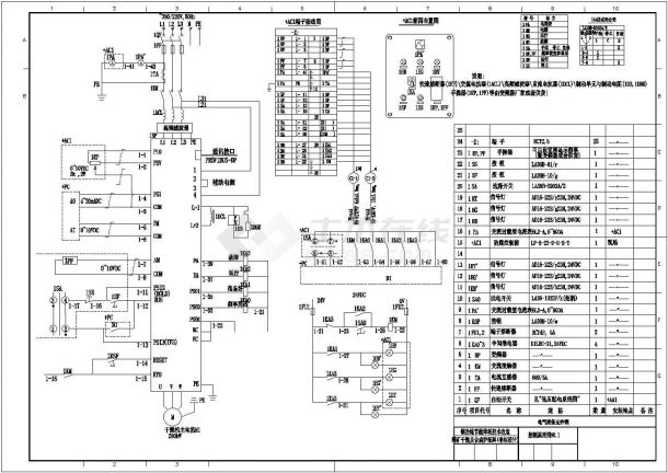 电气设计变频控制原理CAD图（五种）-图一