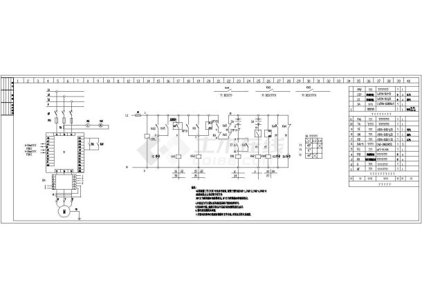 电气设计变频控制原理CAD图（五种）-图二