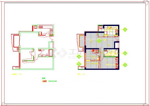 某地区职工公寓楼施工CAD电路设计图-图二