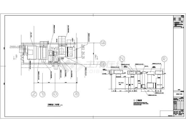 南方某地区大型空调机房详细设计图纸-图二