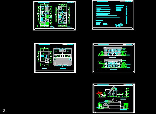 新农村双拼式小康住宅.dwg