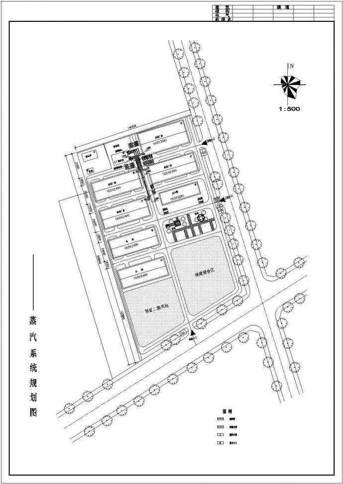 某地区小型工厂蒸汽系统规划设计图_图1