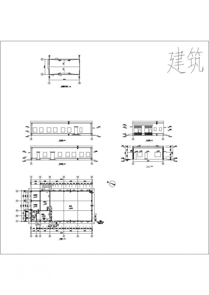 某单层框架结构厂房结构设计施工图_图1
