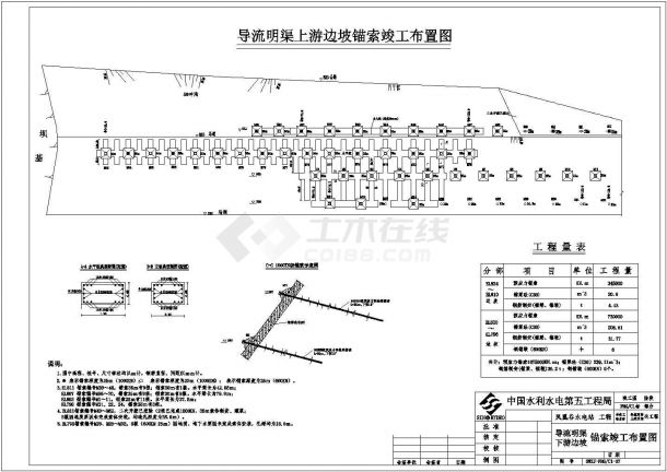 【云南】南盘江凤凰谷水电站施工设计图纸-图二