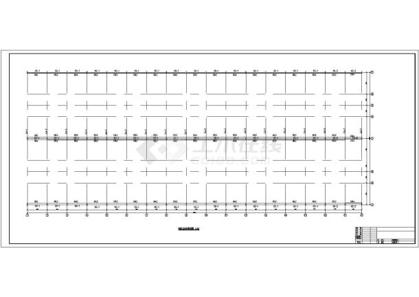 某2x20米跨门式刚架厂房结构施工图-图一