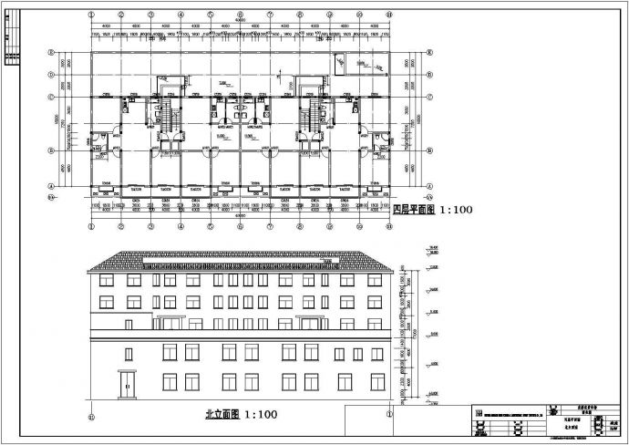 某商住公寓楼详细建筑CAD设计施工图_图1