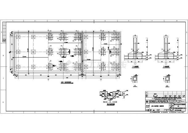 某工程循环水泵房（排架）和水池结构施工图-图二