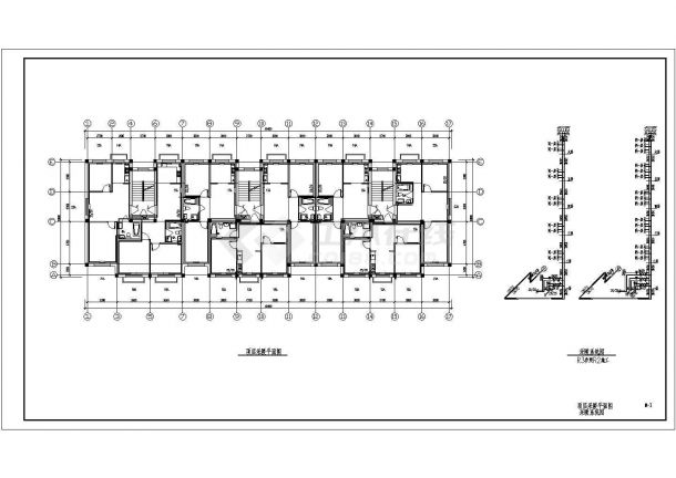 陕西某地区多层住宅楼采暖设计cad施工图（含设计说明）-图二