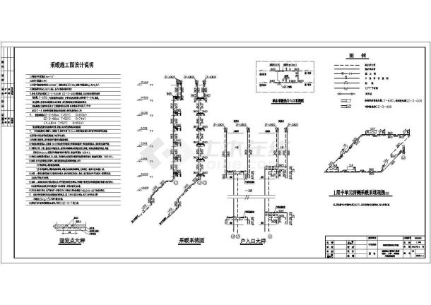 扬州某地区住宅楼采暖设计cad施工图（含设计说明）-图二
