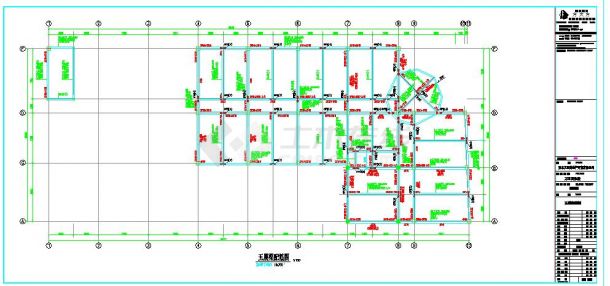 某地大型的建筑结构建筑施工图-图一