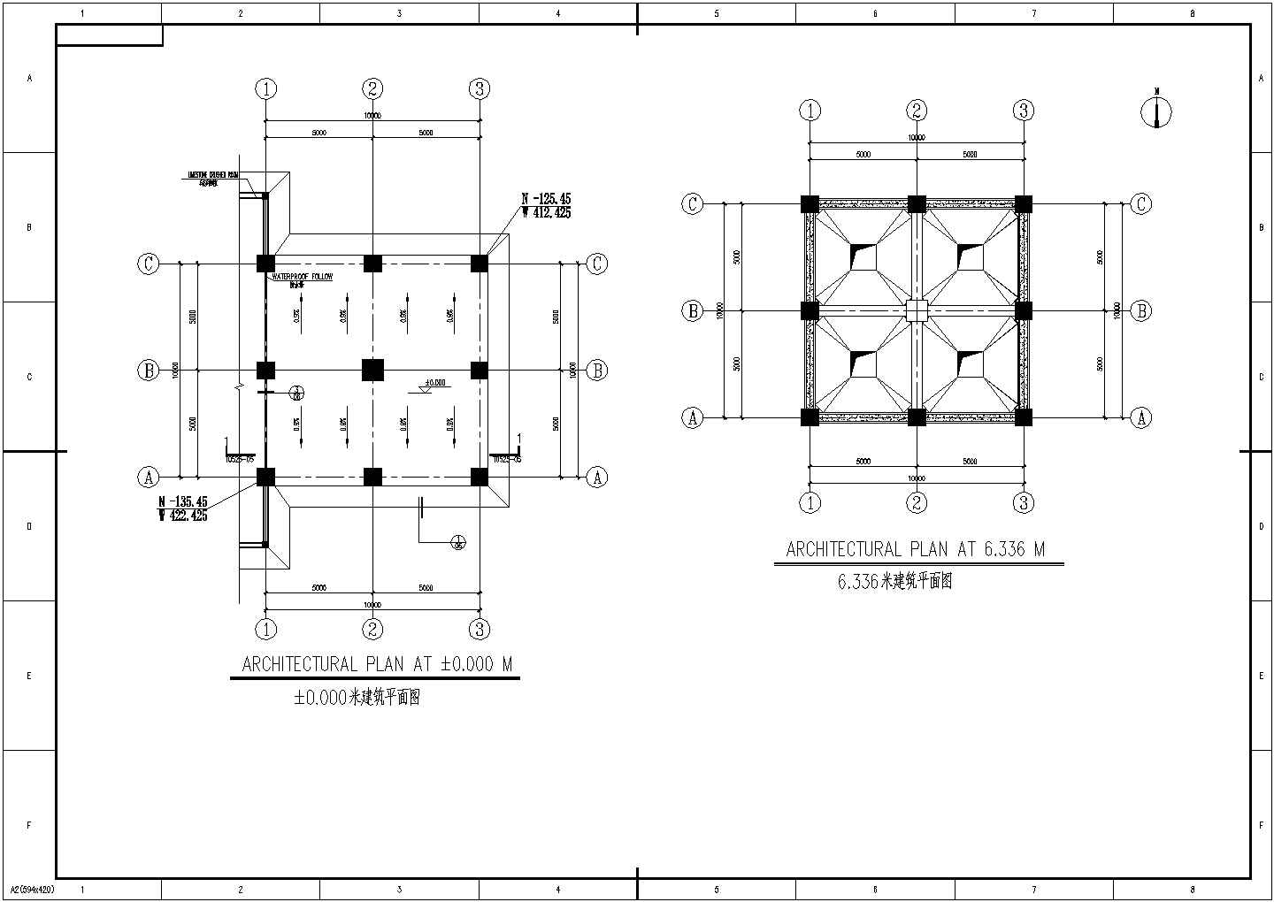 钢筋混凝土筒仓结构设计施工图（中英文标注）