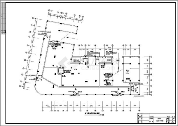 某地区二类商住楼精装修电气施工图-图一