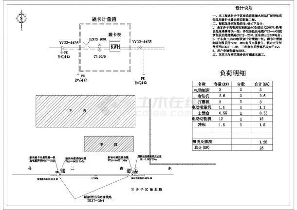 连德木制品厂新设低压电源及磁卡计量表箱的配套工程-图二