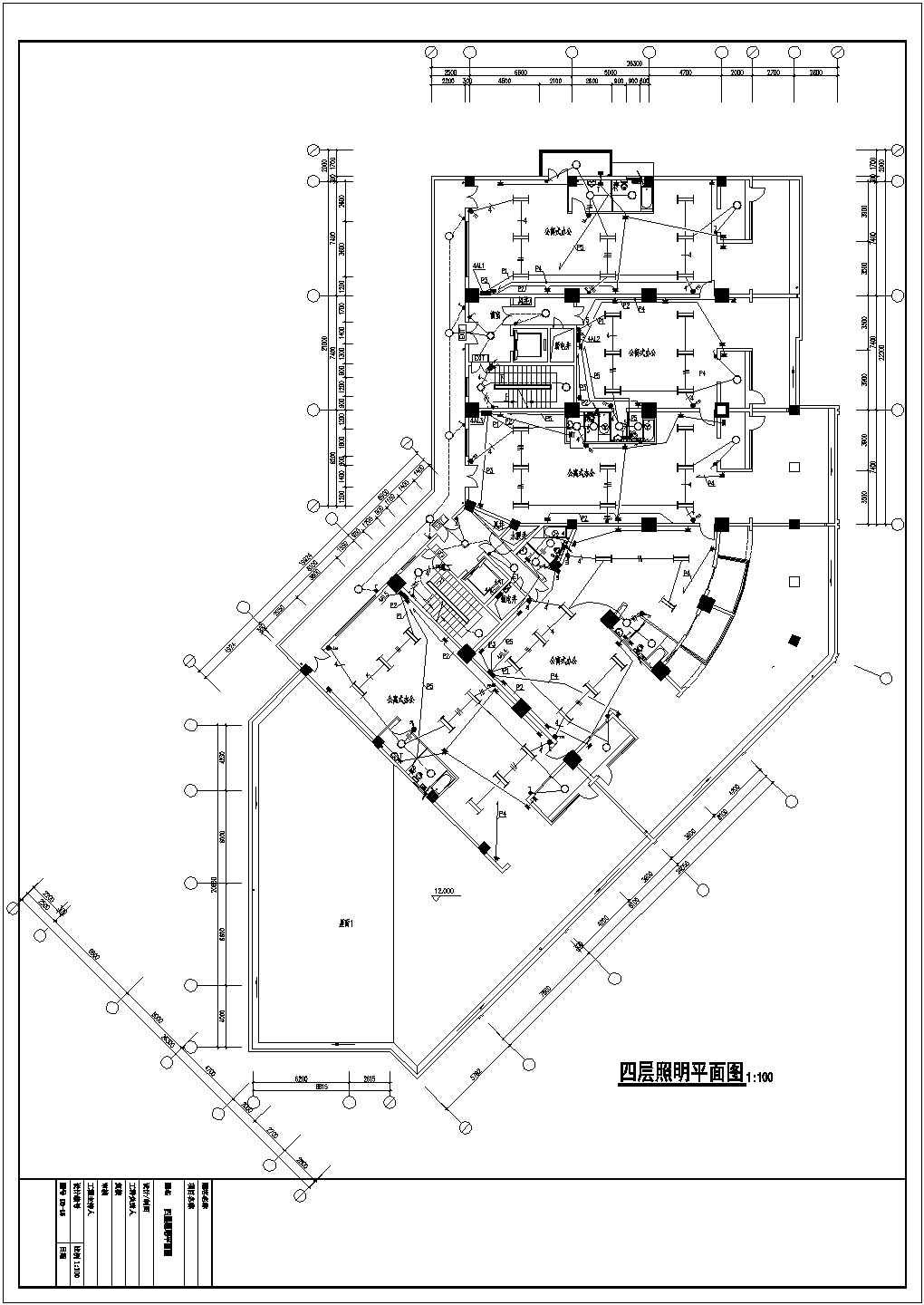 某高层综合楼电气CAD施工设计图