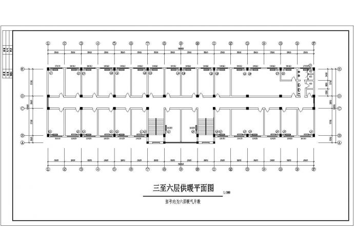 杭州某地区六层综合楼供暖设计cad全套图_图1