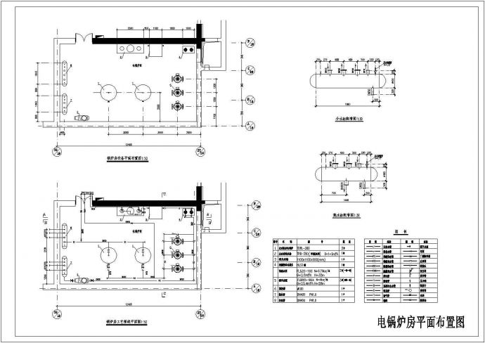扬州某地区电锅炉房设计cad施工图_图1