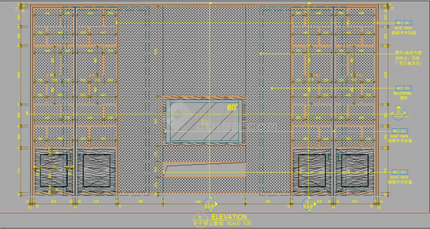 某新中式别墅建筑CAD施工方案（含效果图）-图一