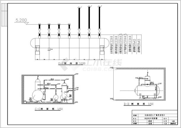 扬州某地区锅炉房采暖设计cad施工图-图二