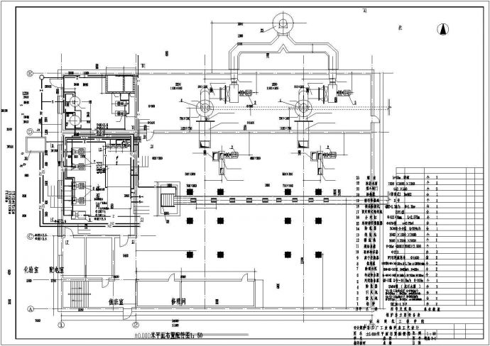 扬州某地区工业锅炉房工艺设计cad施工图_图1