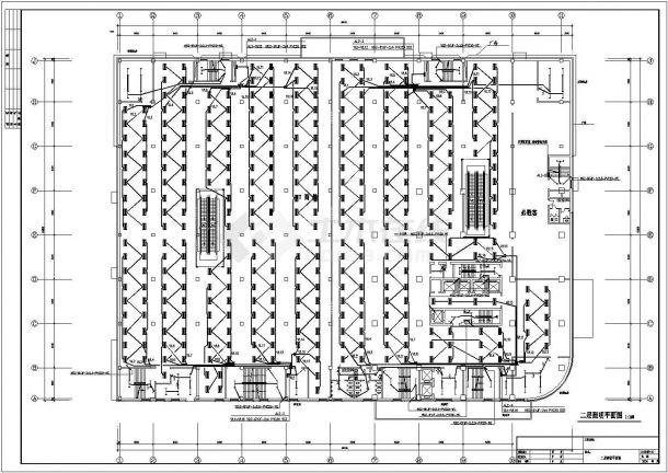 科技商业综合楼电气CAD施工设计图-图一