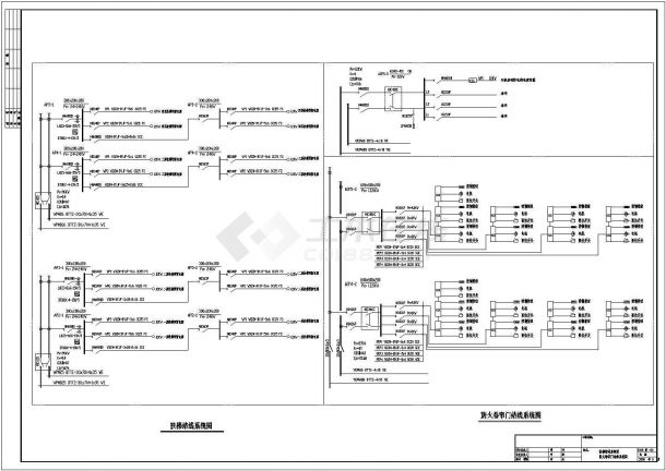 科技商业综合楼电气CAD施工设计图-图二