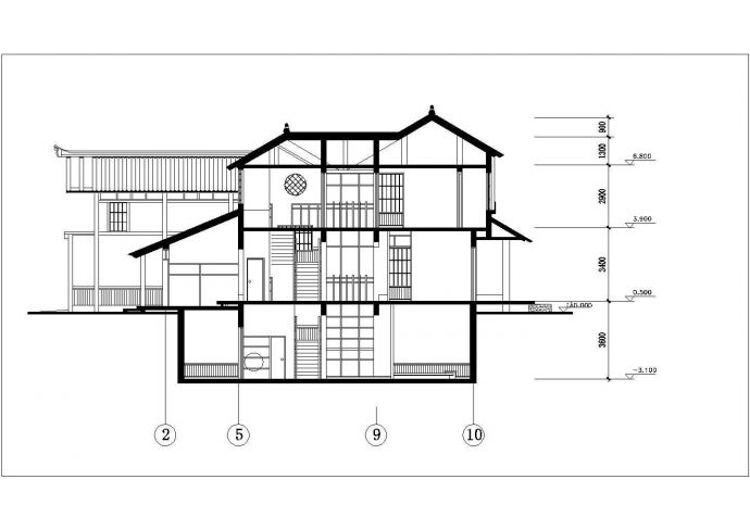 日式风格二层别致自建房屋建筑设计图 （全套）_图1