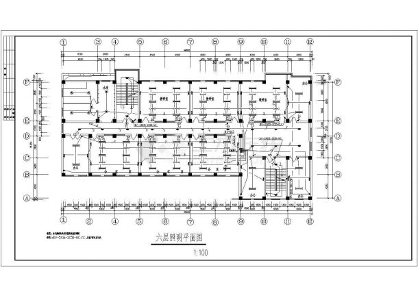 某高层高档综合楼电气CAD设计图-图二