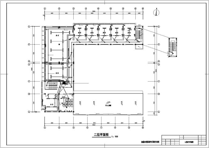 某综合楼建筑CAD电气施工设计图_图1