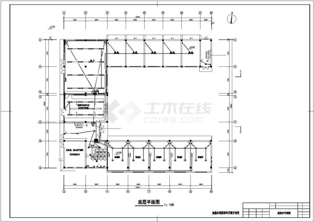 某综合楼建筑CAD电气施工设计图-图二