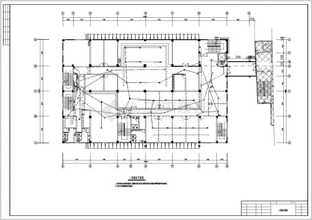 某多层综合楼建筑CAD电气设计施工图-图一