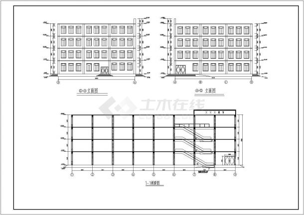 某地区大型超市规划CAD建筑设计图纸-图一