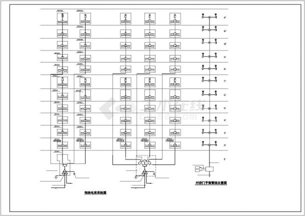 某地区十二层住宅楼电气设计CAD图-图二