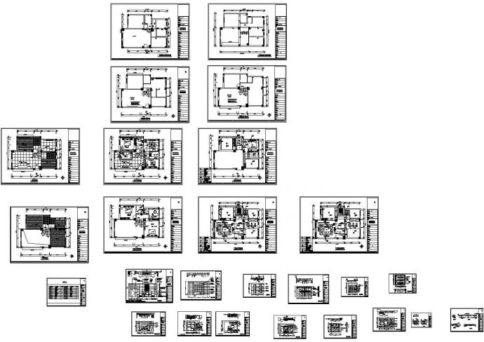 一套两层的别墅施工图纸_图1