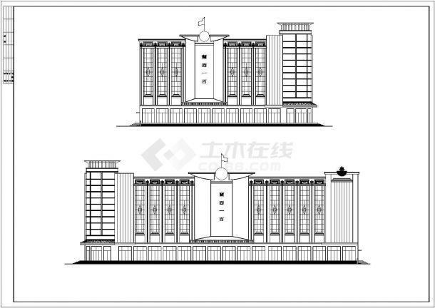 北京某地区商场全套建筑设计CAD施工图-图一