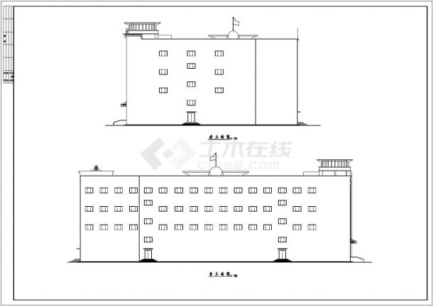 北京某地区商场全套建筑设计CAD施工图-图二