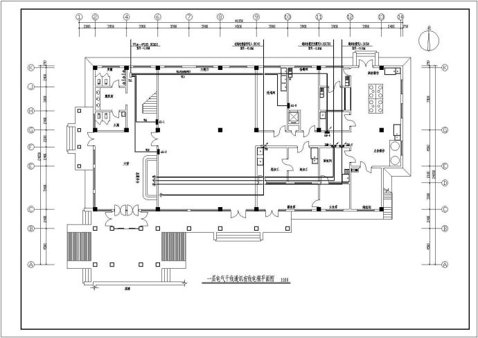 四层酒店全套电气设计方案及施工图_图1